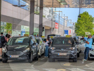 Taxi Queue At Central Station Vienna