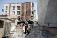 Tehran buildings damaged by Israeli air strikes