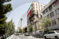 Tehran buildings damaged by Israeli air strikes
