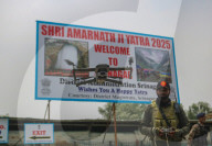 Indian Security Forces Conduct A Mock Drill Ahead Of Annual Amarnath Yatra Pilgrimage In Kashmir