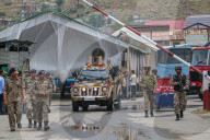Indian Security Forces Conduct A Mock Drill Ahead Of Annual Amarnath Yatra Pilgrimage In Kashmir