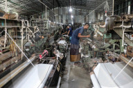 Machine Weaving Of Textile Fabrics Underway At BSCIC Industrial Area In Narayanganj