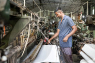 Machine Weaving Of Textile Fabrics Underway At BSCIC Industrial Area In Narayanganj