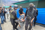 Indian Security Forces Conduct A Mock Drill Ahead Of Annual Amarnath Yatra Pilgrimage In Kashmir