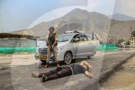 Indian Security Forces Conduct A Mock Drill Ahead Of Annual Amarnath Yatra Pilgrimage In Kashmir