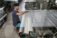 Machine Weaving Of Textile Fabrics Underway At BSCIC Industrial Area In Narayanganj