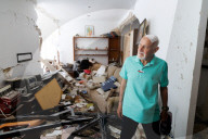 Residents of Bat Yam building damaged by Iranian missile