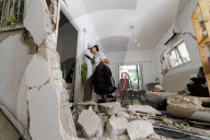 Residents of Bat Yam building damaged by Iranian missile