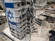 Residents of Bat Yam building damaged by Iranian missile