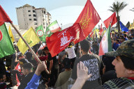 Hezbollah Supporters Rally in Beirut to Celebrate Iran's Victory Over Israel