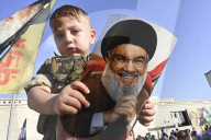 Hezbollah Supporters Rally in Beirut to Celebrate Iran's Victory Over Israel