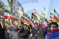 Hezbollah Supporters Rally in Beirut to Celebrate Iran's Victory Over Israel