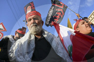 Hezbollah Supporters Rally in Beirut to Celebrate Iran's Victory Over Israel