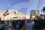 Hezbollah Supporters Rally in Beirut to Celebrate Iran's Victory Over Israel