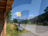 Bavarian Countryside Bus Stop