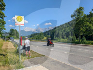 Bavarian Countryside Bus Stop