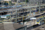 Train Platforms At Stuttgart Main Station