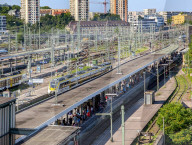 Train Platforms At Stuttgart Main Station