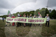 Extinction Rebellion  Trying To Block The Highway During The NATO Summit.