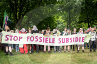 Extinction Rebellion  Trying To Block The Highway During The NATO Summit.