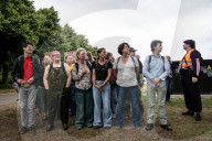 Extinction Rebellion  Trying To Block The Highway During The NATO Summit.