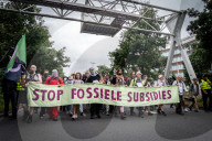 Extinction Rebellion  Trying To Block The Highway During The NATO Summit.