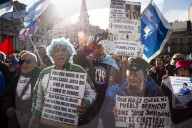 Demonstration Of Unions And Retirees