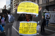 Demonstration Of Unions And Retirees