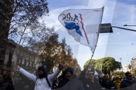 Demonstration Of Unions And Retirees