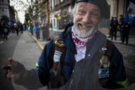 Demonstration Of Unions And Retirees