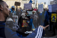 Demonstration Of Unions And Retirees
