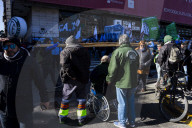 Demonstration Of Unions And Retirees