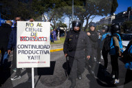 Demonstration Of Unions And Retirees