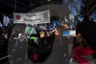 Demonstration Of Unions And Retirees