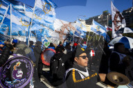 Demonstration Of Unions And Retirees