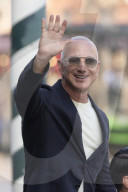 Jeff Bezos And Lauren Sanchez Leaving Hotel - Venice