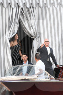 Jeff Bezos And Lauren Sanchez Leaving Hotel - Venice
