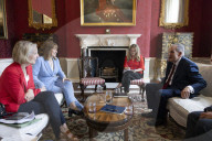 Rachel Reeves UK Chancellor of the Exchequer holds business meetings
