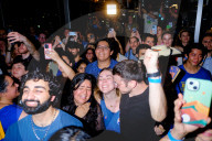 Zohran Mamdani greets supporters after winning the Democratic mayoral primary in Long Island City, New York