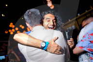 Zohran Mamdani greets supporters after winning the Democratic mayoral primary in Long Island City, New York