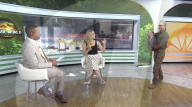Scarlett Johansson brings baby dinosaur to TV interview