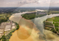 River Turbid Clear Scenery in Nanning