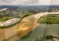 River Turbid Clear Scenery in Nanning