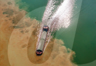 River Turbid Clear Scenery in Nanning