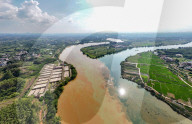 River Turbid Clear Scenery in Nanning