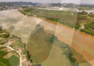 River Turbid Clear Scenery in Nanning