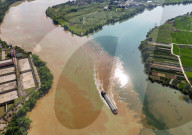 River Turbid Clear Scenery in Nanning