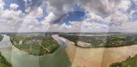 River Turbid Clear Scenery in Nanning