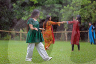 Rain Brings Relief To Dhaka 