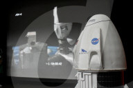 Students Watch Live Docking Of Dragon Spacecraft In International Space Station. 